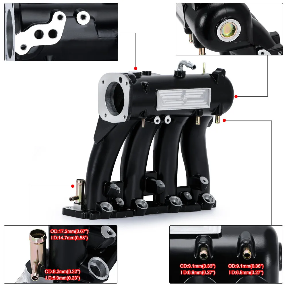 D D15 D16 سلسلة مشعب السحب 70 مللي متر جسم الخانق لـ 1988 - 2000 Honda Civic CX DX EX GX HX LX 1993 - 1997 del Sol S Si