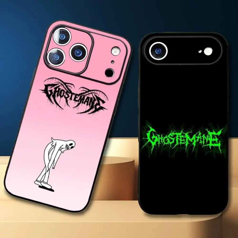 

Rapper G-Ghostemane Phone Case For iPhone17,16,15,14,13,12,11 Plus,Pro Max Soft Black Cover