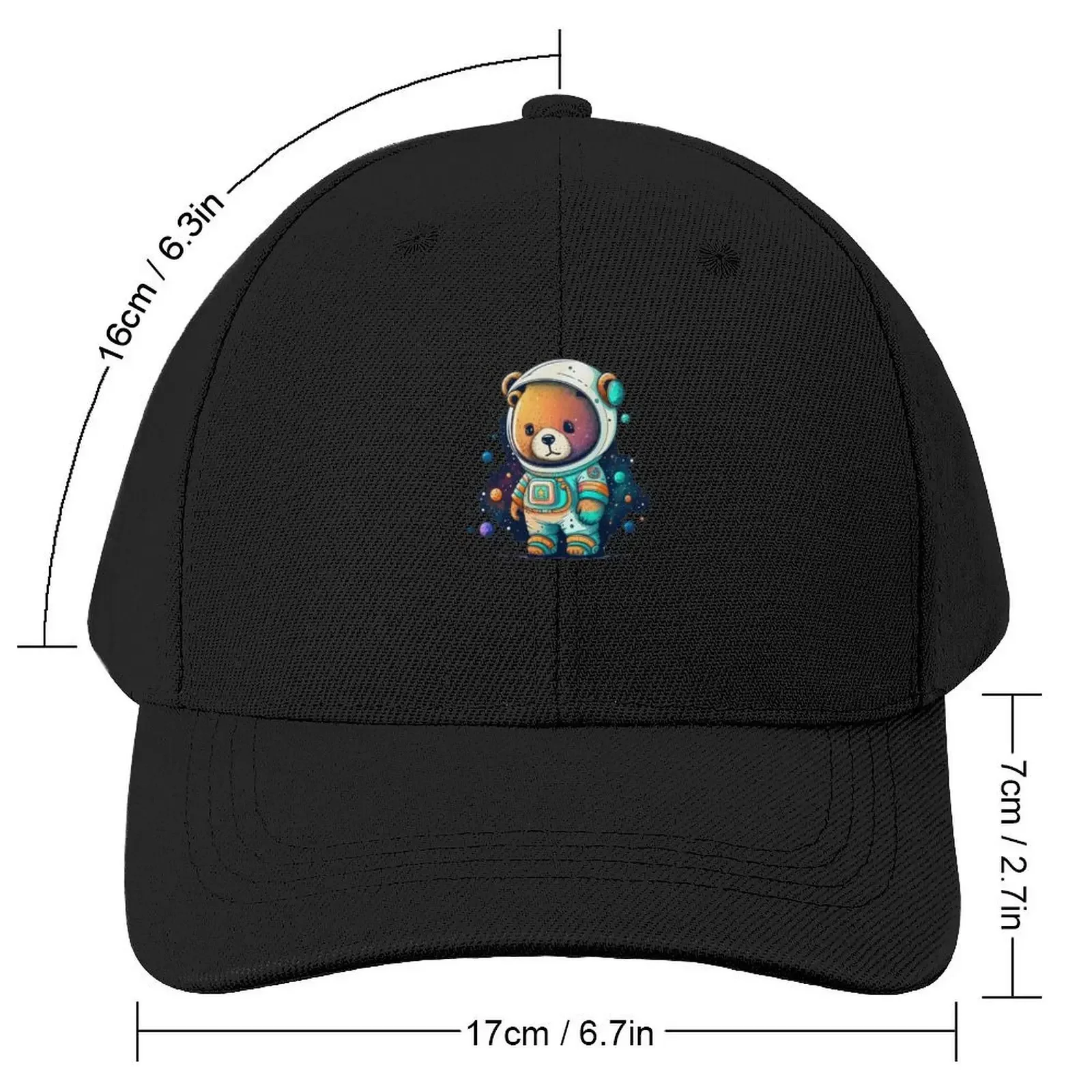 Cute Astronaut Bear Baseball Cap Sunscreen Designer Hat Wild Ball Hat beach hat Hats Man Women's