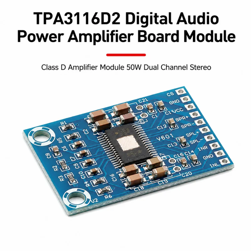5pcs TPA3116D2 Digital Audio Amplifier Board Module Class D Amplifier Module 50W Dual Channel Stereo