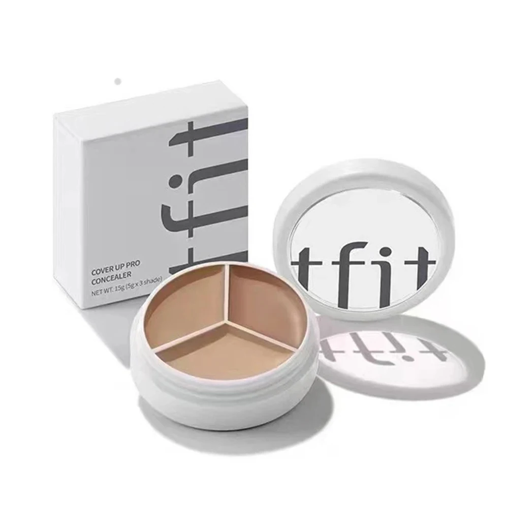 Korea Tfit 3 Color Concealer Palette Professional Makeup Face Eye Contour Face Spot Concealer Dark Circle Correcting Face Makeup