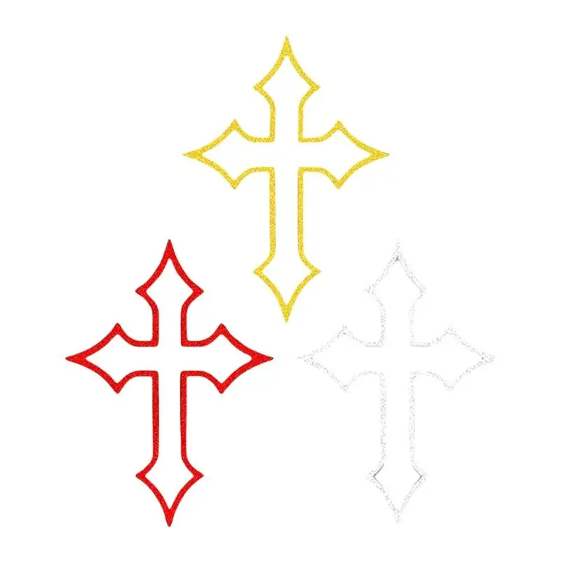 2 Pcs For Motorcycle Helmets Car Windows Bike Frames Reflective Cross Stickers With High Visibility And Waterproof Coating