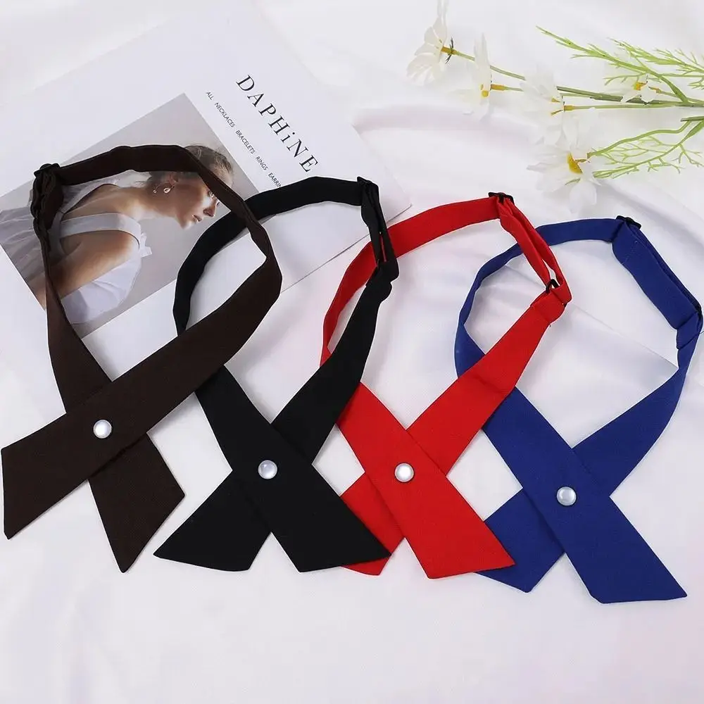 ใหม่ที่ถอดออกได้ CROSS Bowtie JK Uniform Decor โพลีเอสเตอร์ผูกโบว์เครื่องแต่งกายอุปกรณ์เสริมเสื้อ Tie