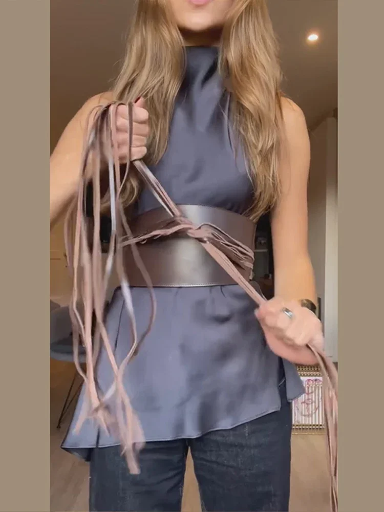 y2k-vintage-women's-bellyband-tassel-cinched-waist-slim-fitting-lace-up-female-belt-fashion-streetwear-all-match-accessories