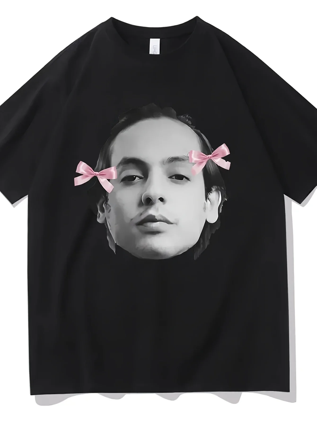 

Singer Natanael Cano Facial Printed T-shirt Men's Hip Hop Casual Tshirt Fun Street Wear Oversized Tshirt Women's T-shirt