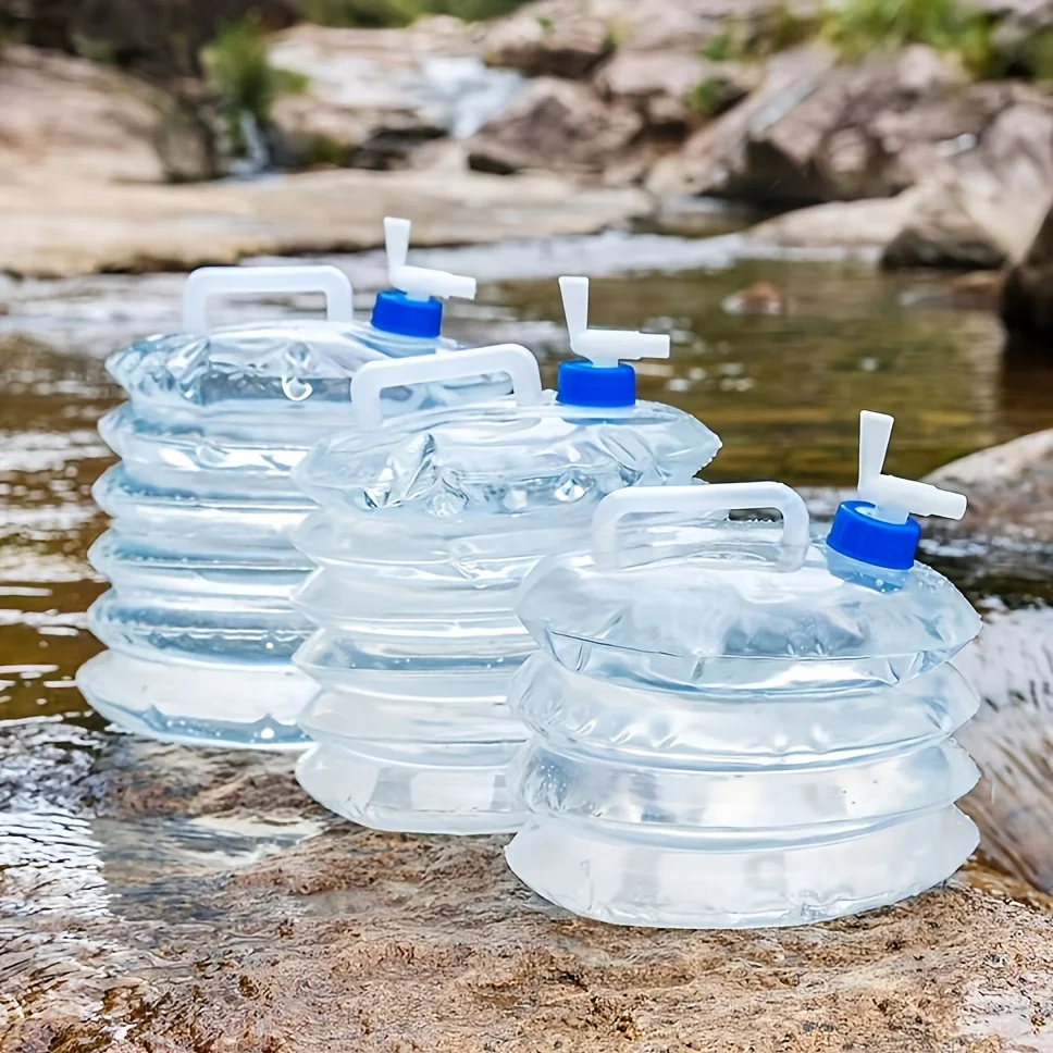 

Портативное складное ведро очень большой емкости, автомобильный чайник, автомобильный резервуар для хранения воды, ведро для хранения воды с краном