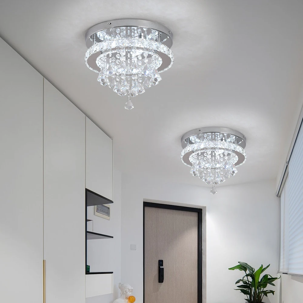 VETRULUS Kristall Led Anhänger Licht Hängen Decke Lampe Moderne Kronleuchter Glanz Wohnzimmer Esszimmer Gang Wohnkultur Leuchte – Detail 12