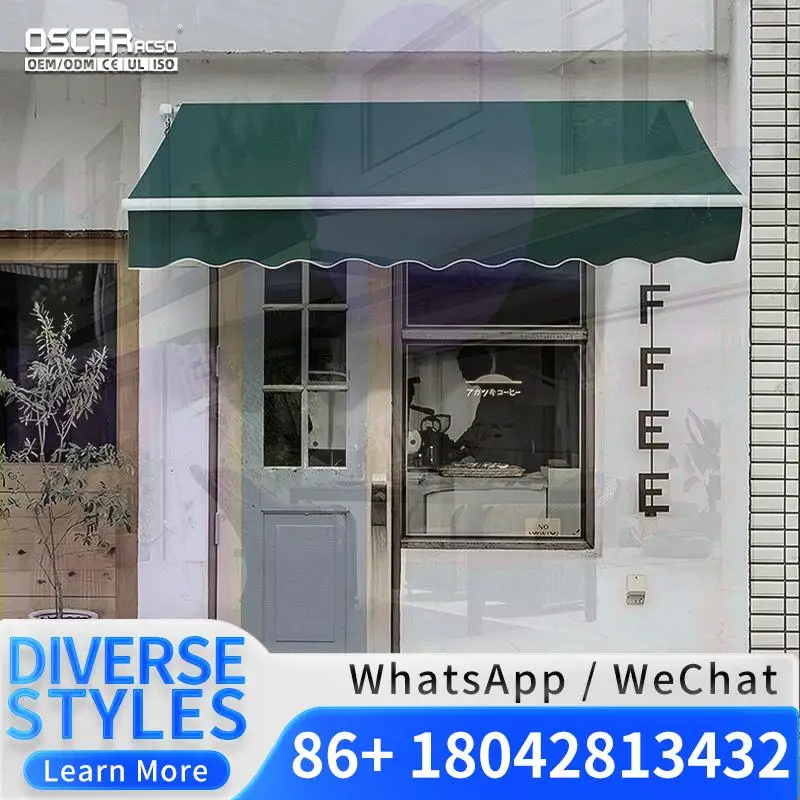 

Hot Sale Manual Retractable Sun Shade Canopy for Outdoor Patio Garden Balcony Retractable Awning