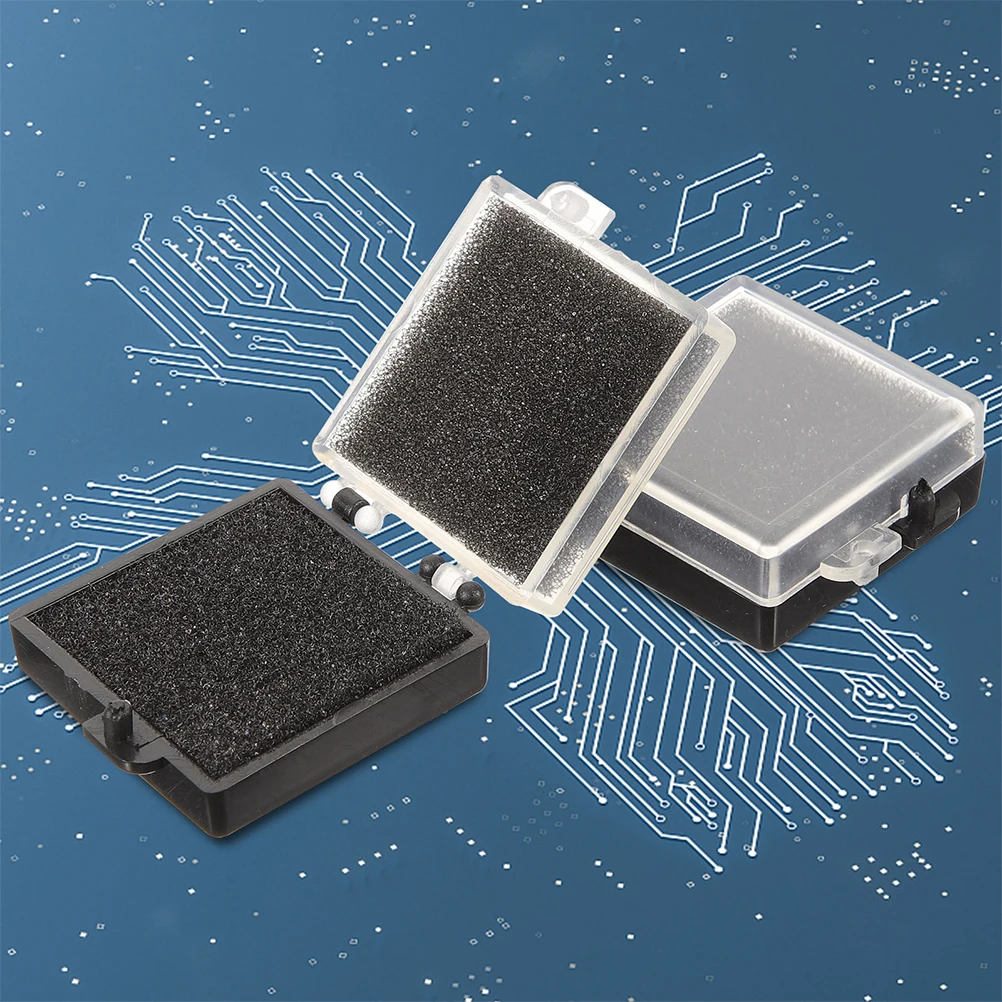 

4pcs Anti-Static Chip Storage Box Electronic Component Organizer Portable Transparent Box Protective Foam Insert