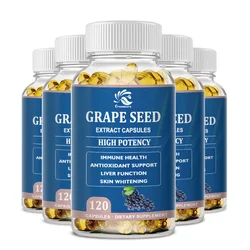 Grape Seed Extract Capsules - Antioxidants Supplement - 1 Grapeseed Capsule (150mg) per Serving, Vegan & Gluten Free