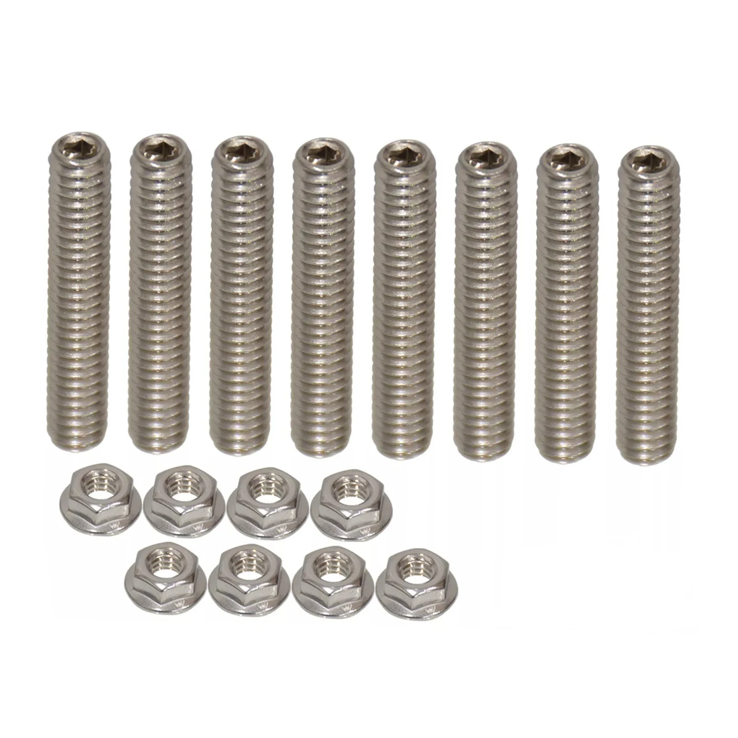 8pcs SBC Valve Cover Stud Kit Bolts Stainless Steel 1/4