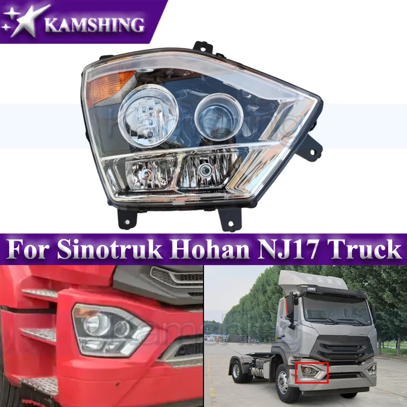 

Kamshing Front Headlight For Sinotruk Hohan NJ17 Truck Headlamp Head Lamp Head Light