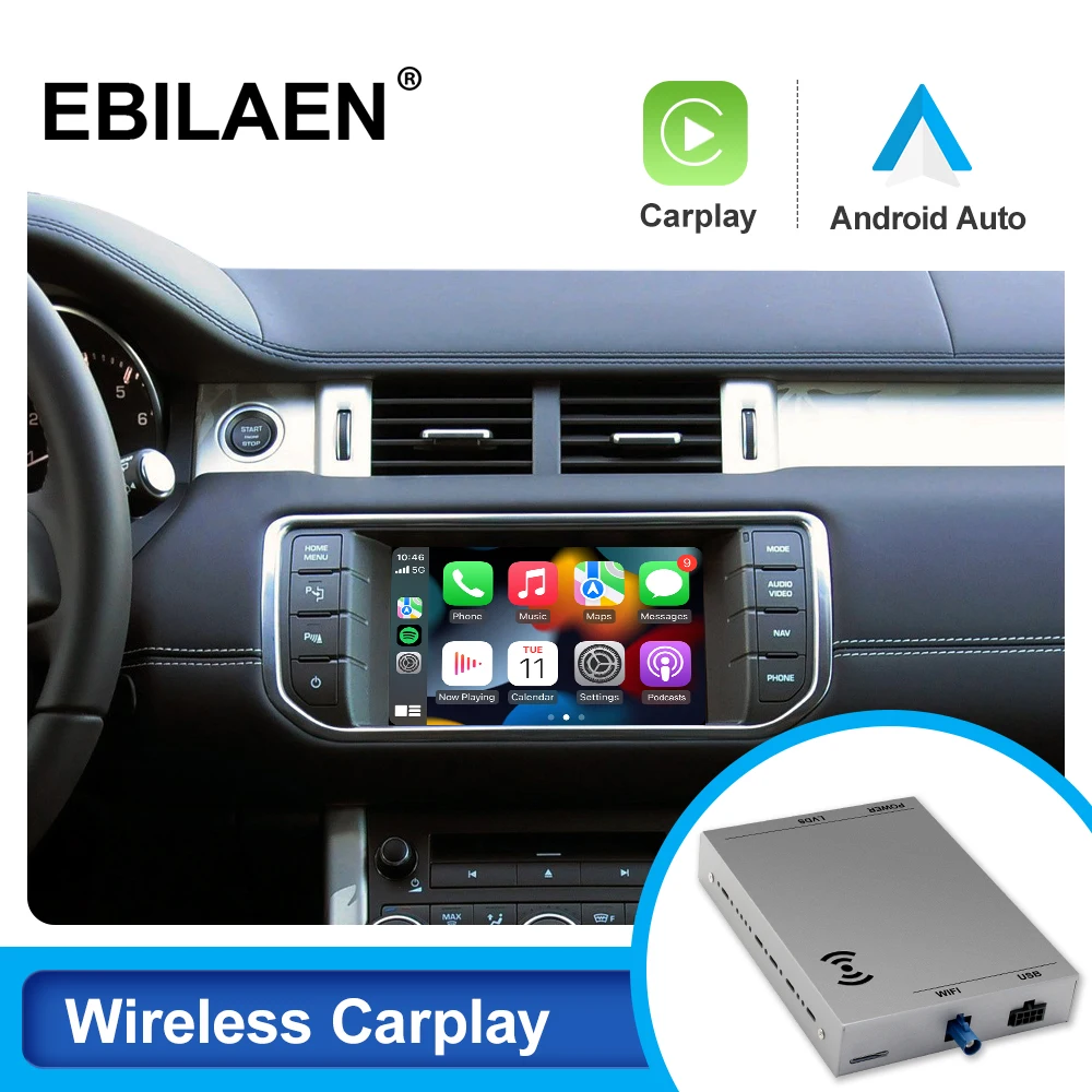 Wireless Carplay Module For Jaguar XE XF Range Rover Evoque Discovery 4 Harman Bosch Android Auto Box Mirror Link Rear Camera