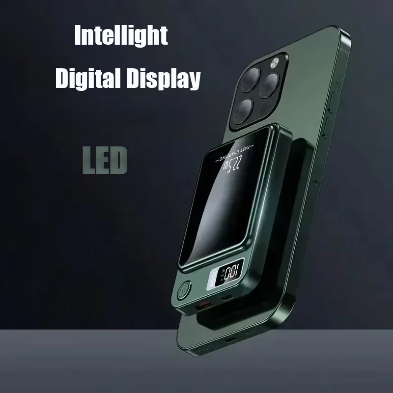 Xiaomi 100000mAh بنك الطاقة المغناطيسي شاحن لاسلكي سريع لحزمة البطارية المساعدة المحمولة Magsafe آيفون هواوي سامسونج #6