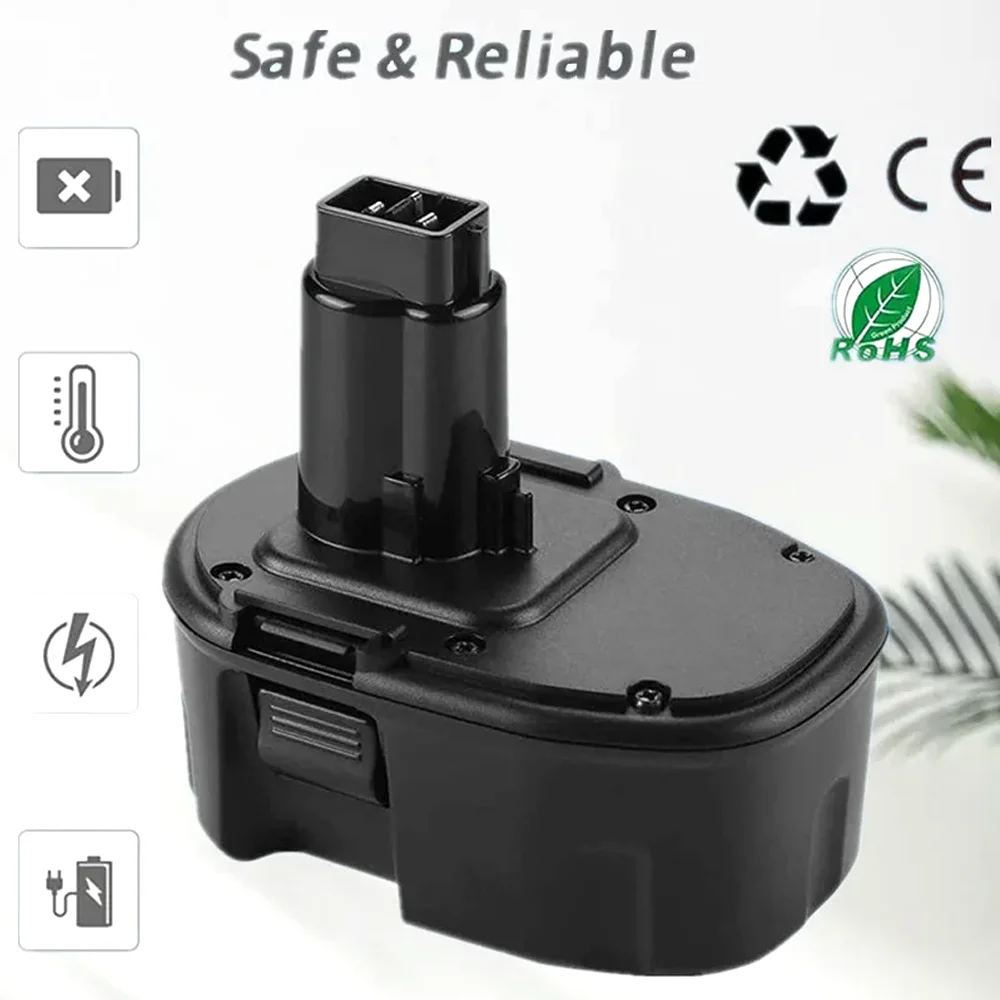 For Dewalt 12800mAh 14.4V Ni-MH Replacement Battery 14.4V XRP DC9091 DC9094 DW9091 DE9091 DE9092 14.4 Volt Cordless Power Tools