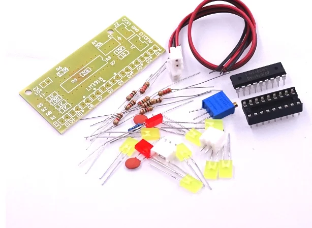 1Pcs LM3915 10 segment Audio Level Indicator LED Module Kit Parts Fun DIY  Electronic Production Suite Trousse DC 9V - 12V