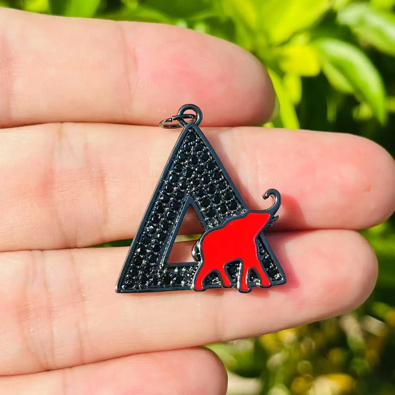 5 قطعة الزركون تمهيد المعادن دلتا نادي نسائي رمز سحر مجوهرات اكسسوارات للنساء سوار صنع #3