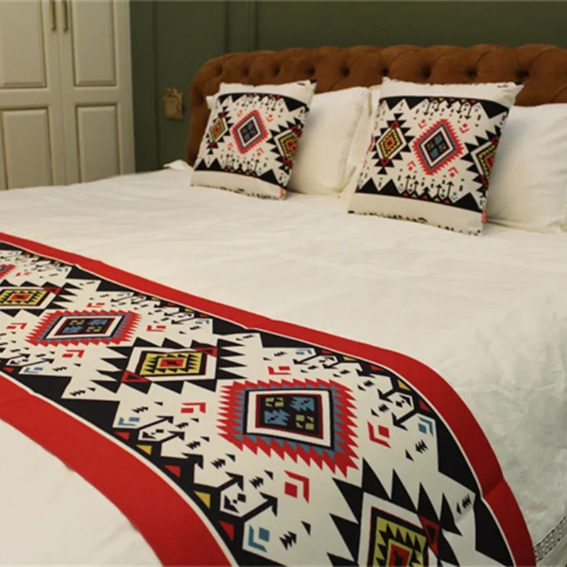 1pcs Bed Scarf Nordic Minimalist Style and Bed Flags Cover Cloths Suitable for Home Use in Hotels Available in Multiple Colors