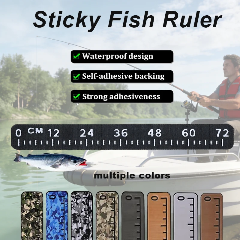 

EVA Non-Skid Fishing Ruler 72CM Self-Adhesive Measuring Sticker For Boat Kayak Marine Fishing Tackle Accessory