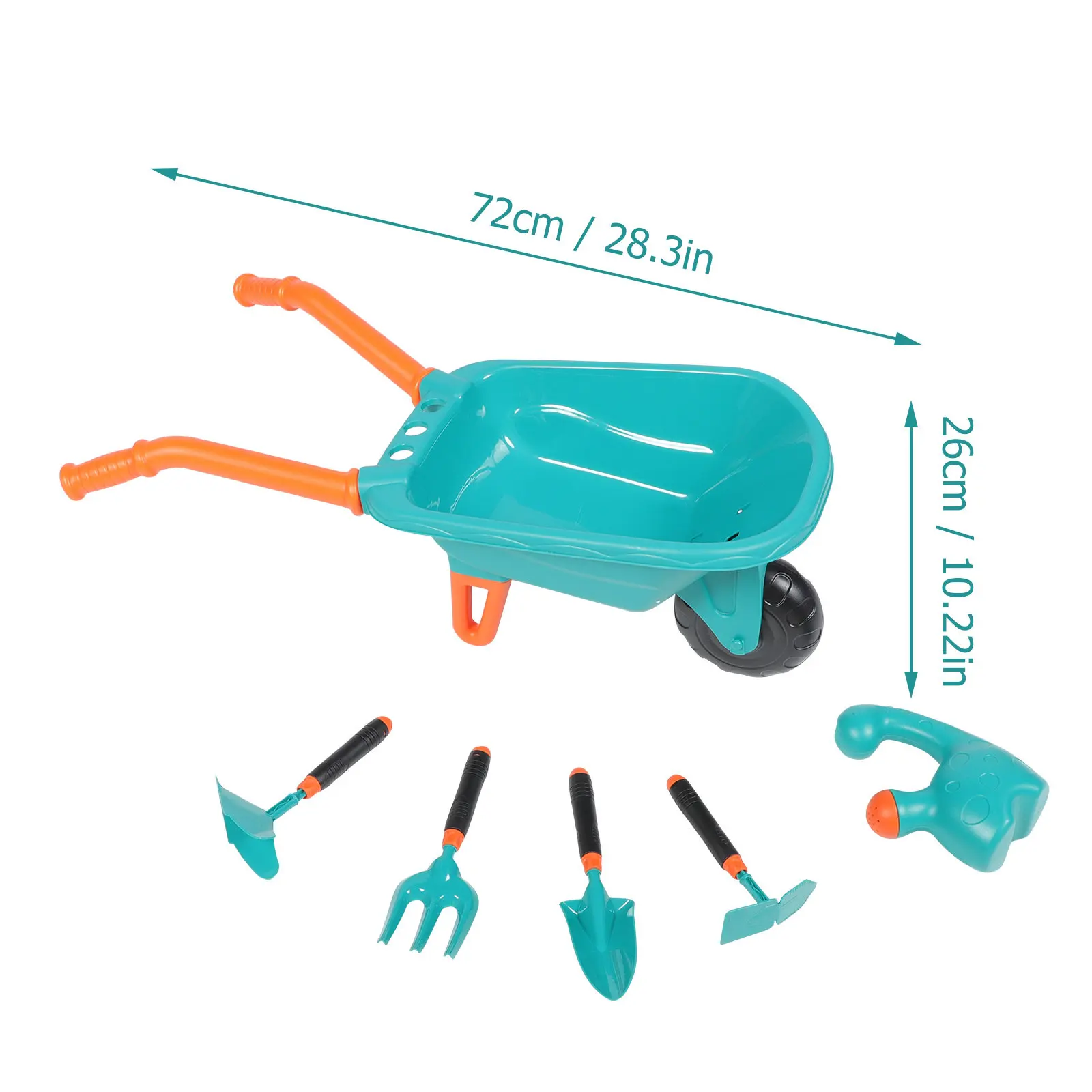 1Set Children Gardening Tool Set Smooth Comfortable Handles Designed for Small Hands Portable Mini Shovels Rake Can for Outdoor