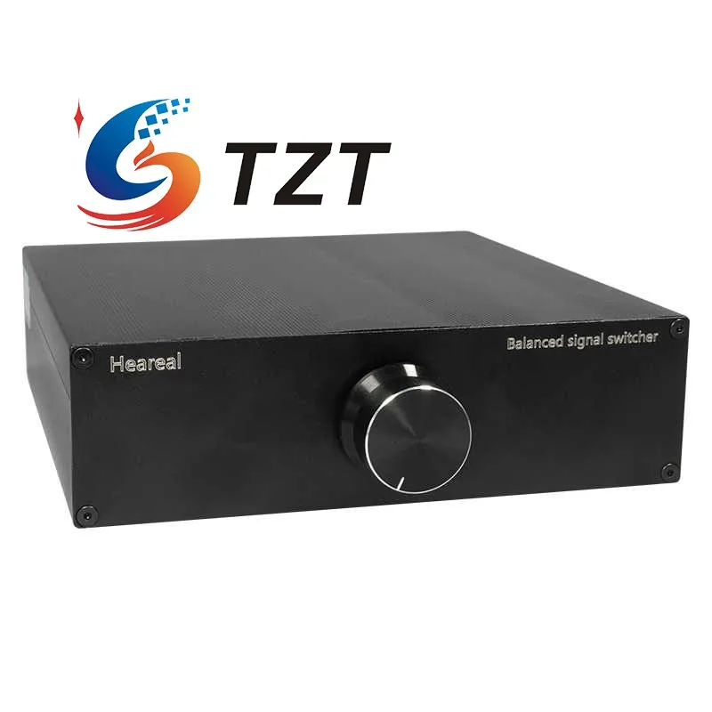 TZT Heareal QX1 2 IN 1 OUT/1 IN 2 OUT/2 IN 2 OUT XLR Audio Switcher HiFi Passive Full Lossless Balanced Signal Switcher