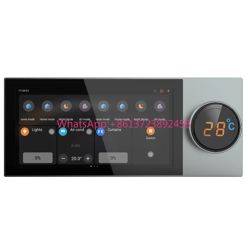 6-Inch KNX Smart Home Touch Panel IPS Display Android OS Home Automation Multi-Room Controller KNX Device