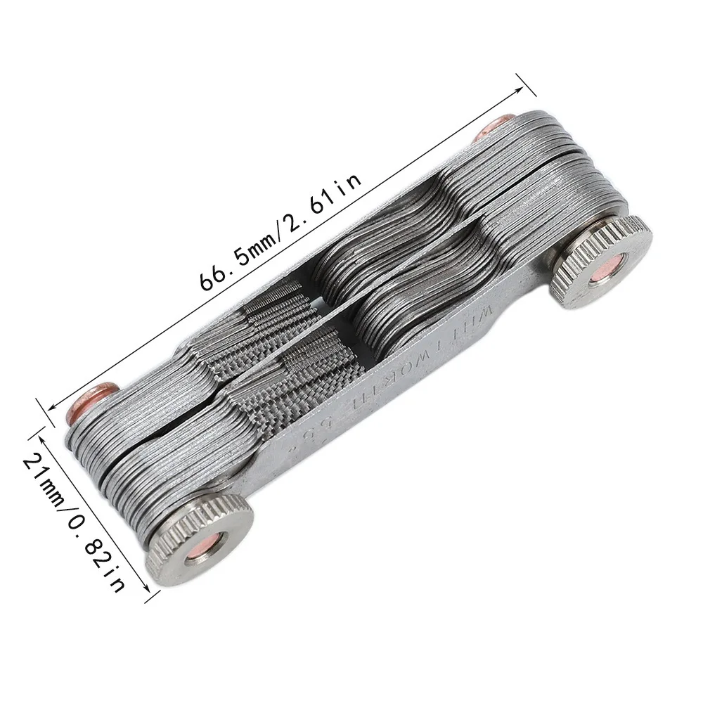 55/60 Degree Metric Inch Thread Plug Gauge Gear Tooth Screw Pitch Gauges Measuring Center Metrisch Thread Measurement Tools