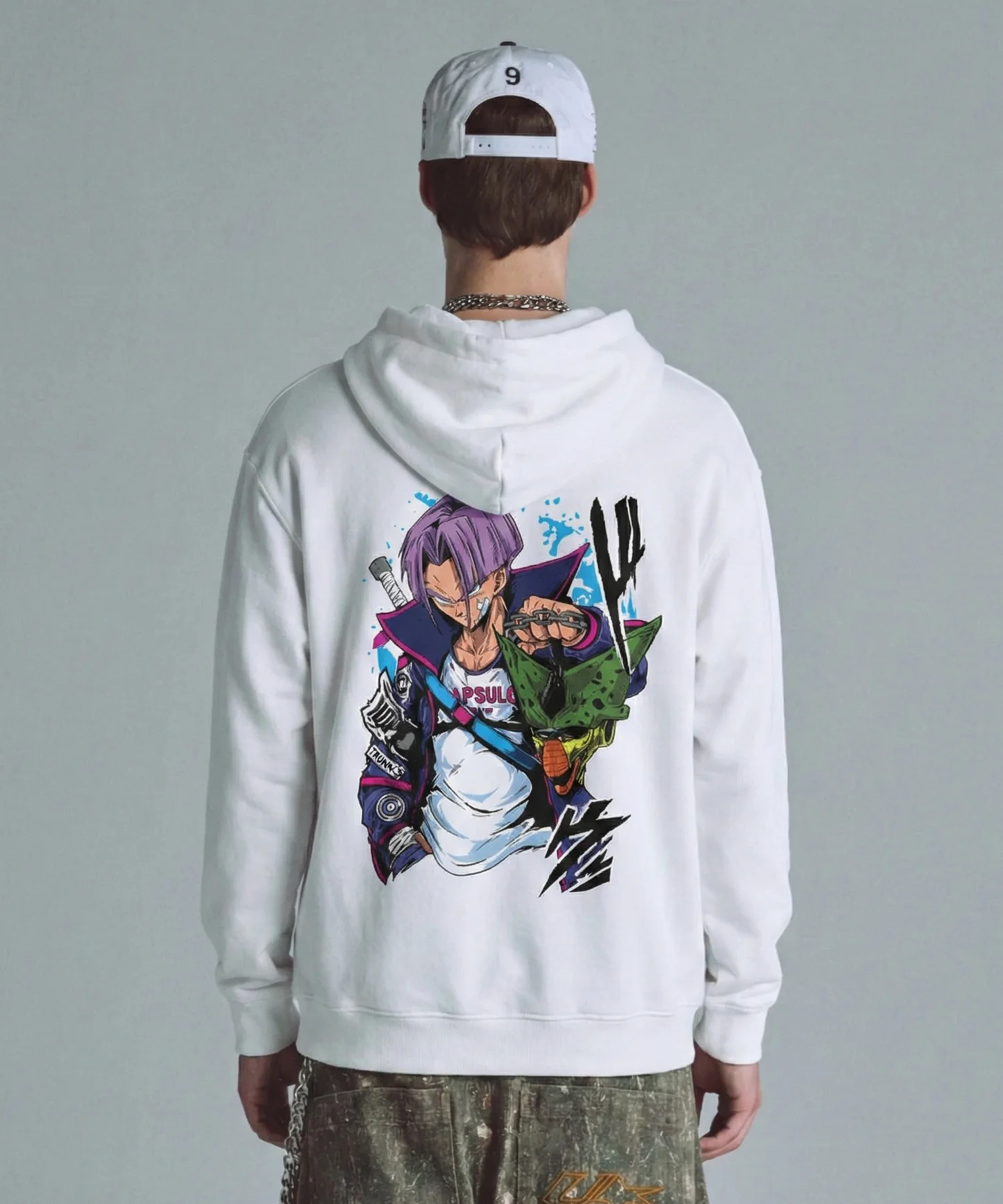 

Мужская толстовка из чистого хлопка с принтом японского аниме Dragon Ball Torankusu&Goten, комплект одежды в стиле Y2K для родителей и детей.