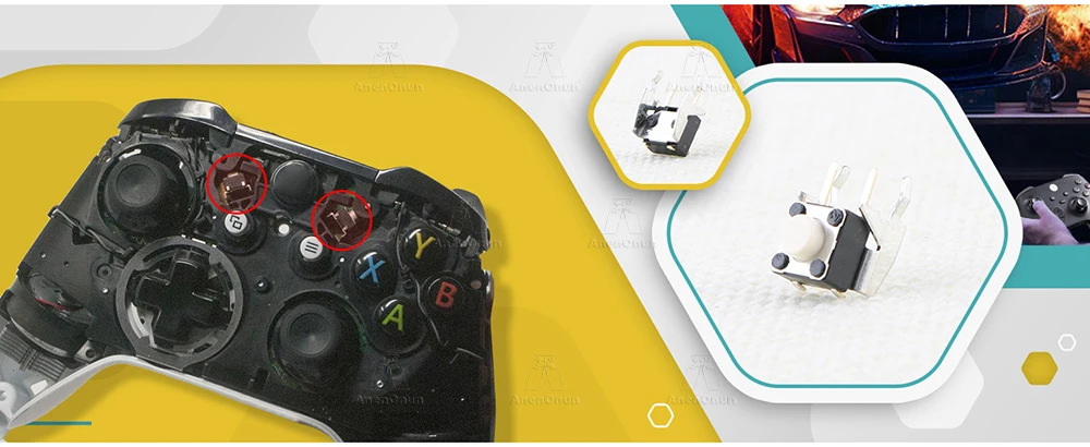 Original LB/RB Taktile Schalter-Tasten Ersatzteil für Xbox One/Xbox Series X/Xbox S/Xbox 360/Xbox Elite Controller – Detail 1