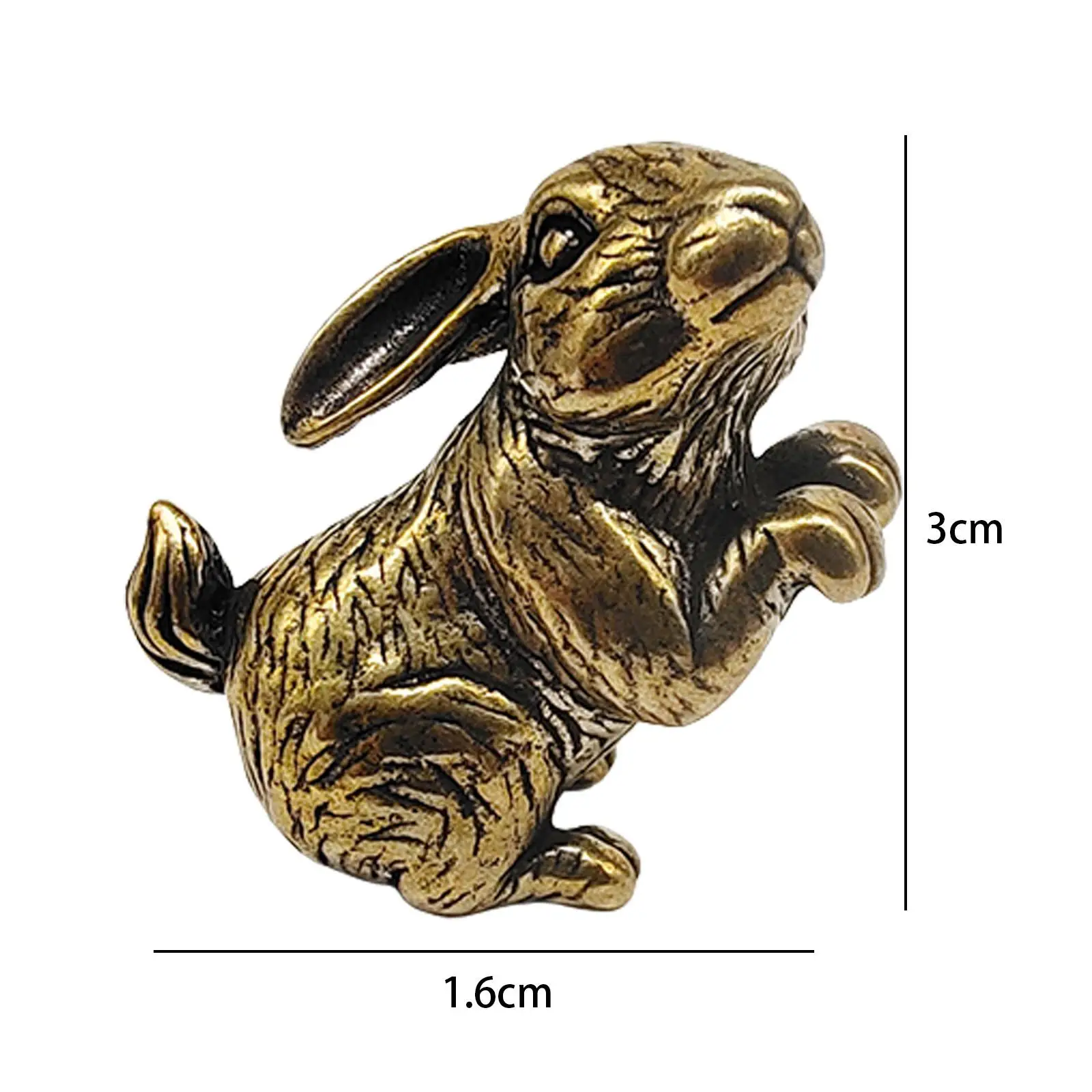 2 × تماثيل نحاسية على شكل حيوانات هدية محمولة من النحاس الرقيق #6