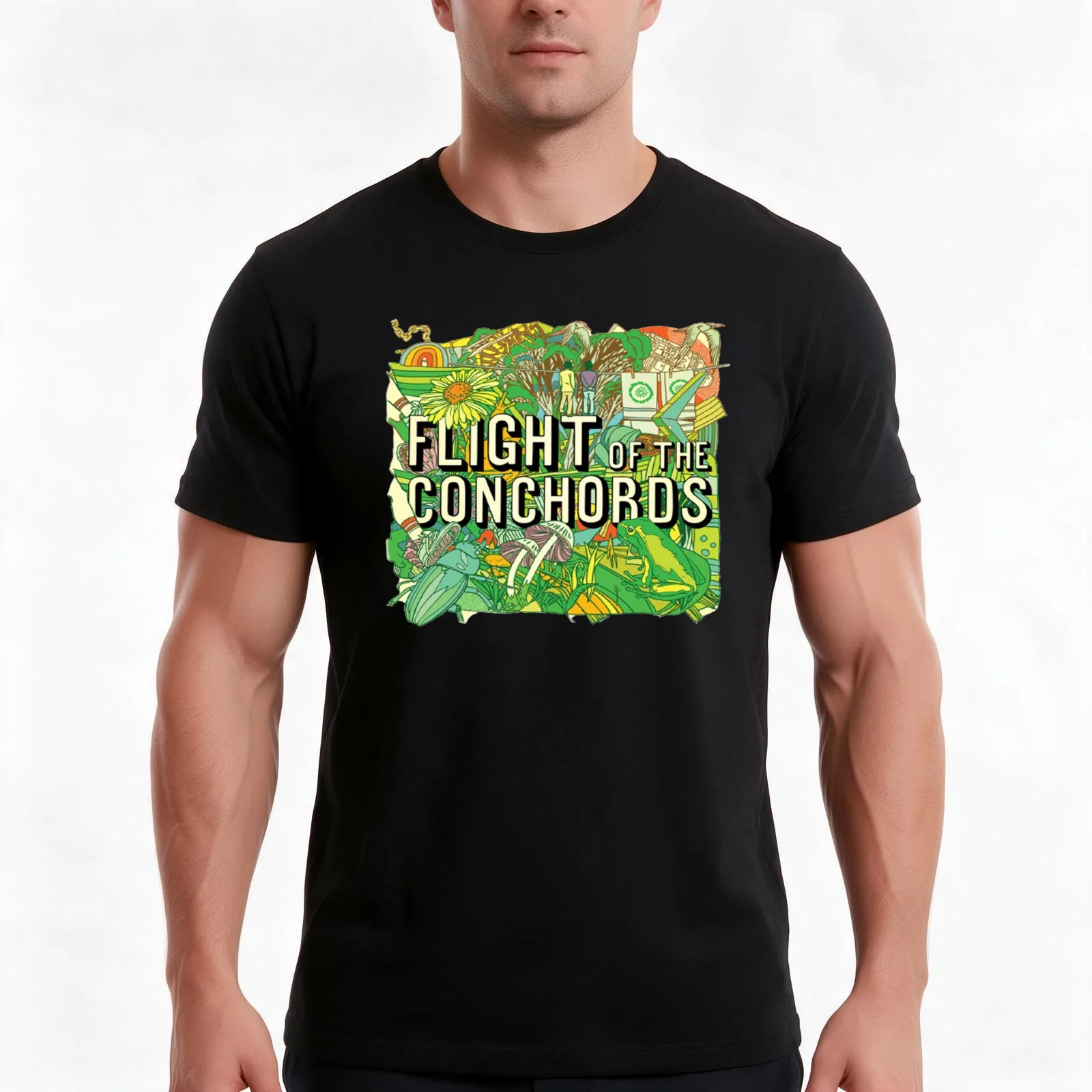 FLIGHT OF THE CONCHORDS T-Shirt, Summer Casual Cotton Tee, Oversized Streetwear Tops, Vintage Graphic Print, Unisex Men Women