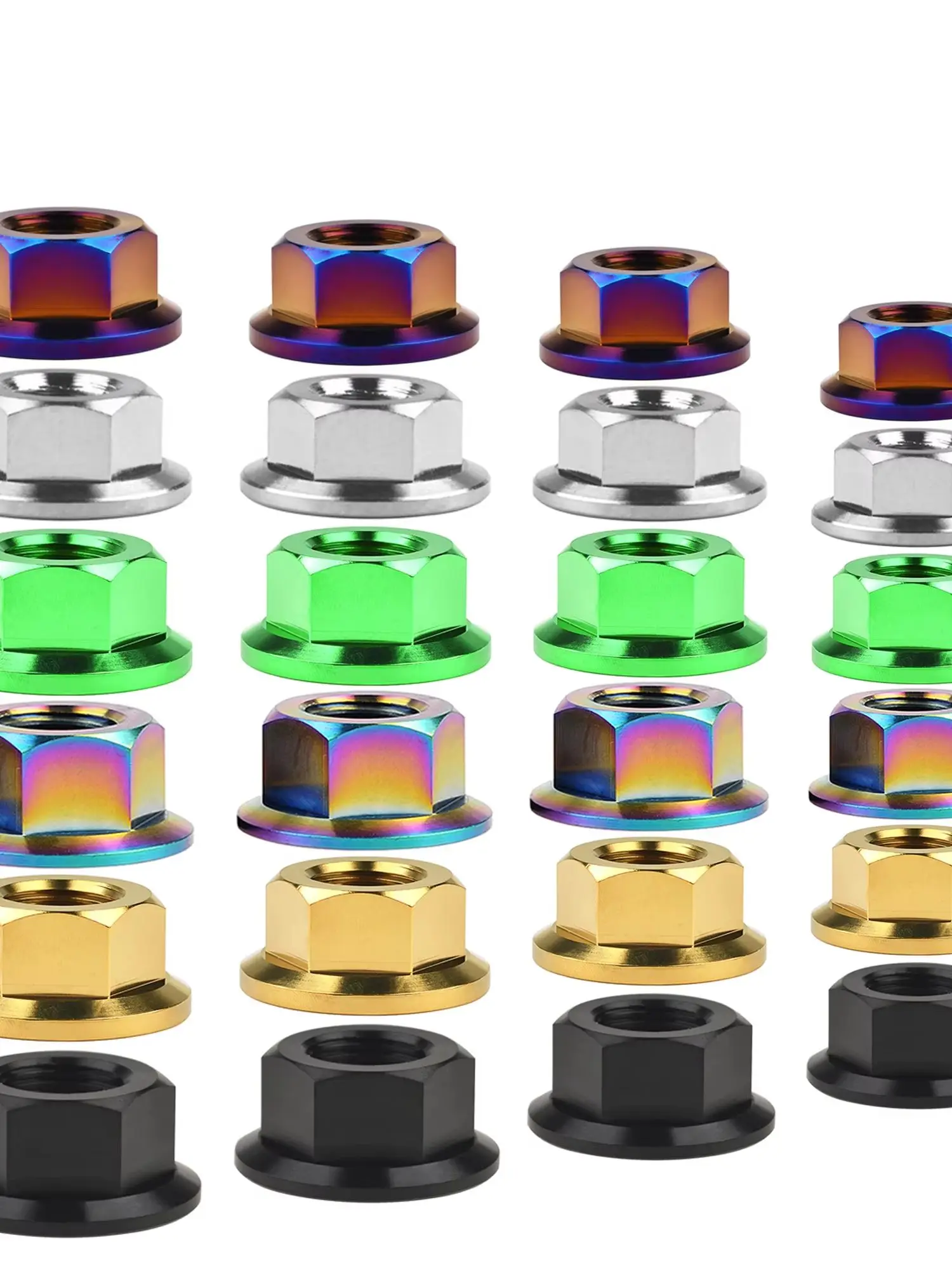 AliExpress Wanyifa Titanium Nut M5/M6/M8/M10/M12/M14/M16 Flange Nut Bolt Cap for Motorcycle Bicycle