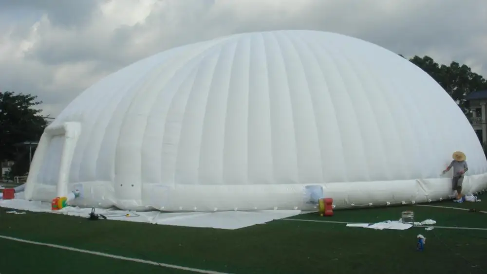 Beautiful Waterproof Oxford Inflatable Dome Tent for Yard & Rental Featuring an Igloo Style & Blower Accessory