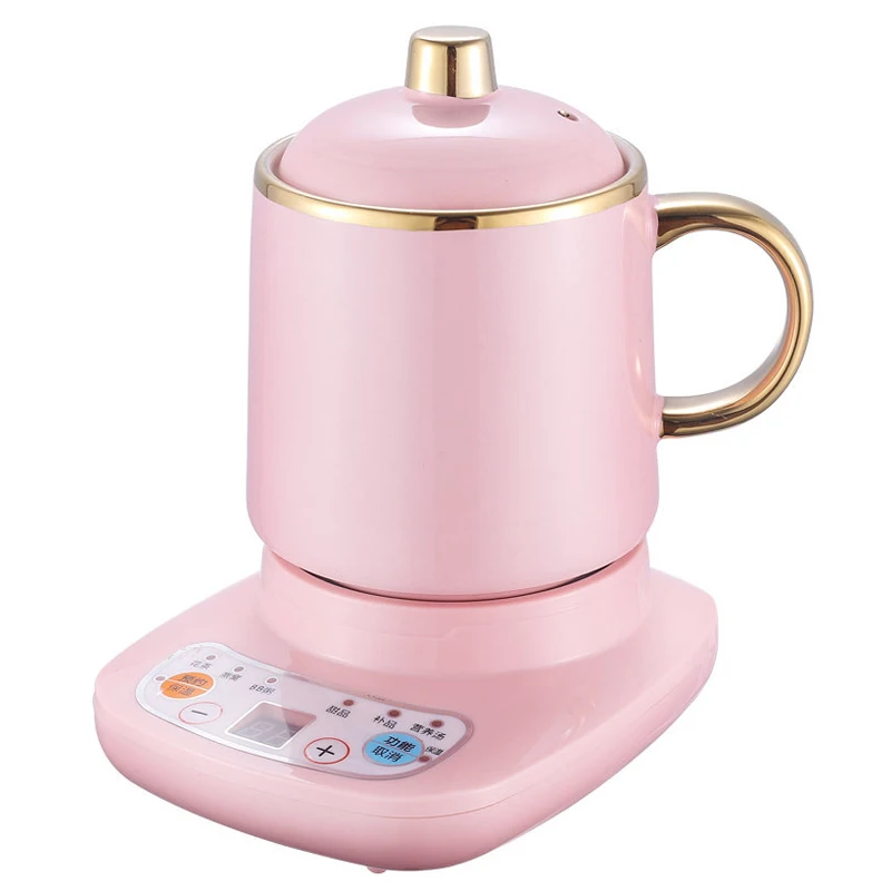 Mini Electric Thermal Kettle Ceramic Water Heating Cup Slow Health Pot Noodles Porridge Stew Baby Food Cooker Teapot Jug