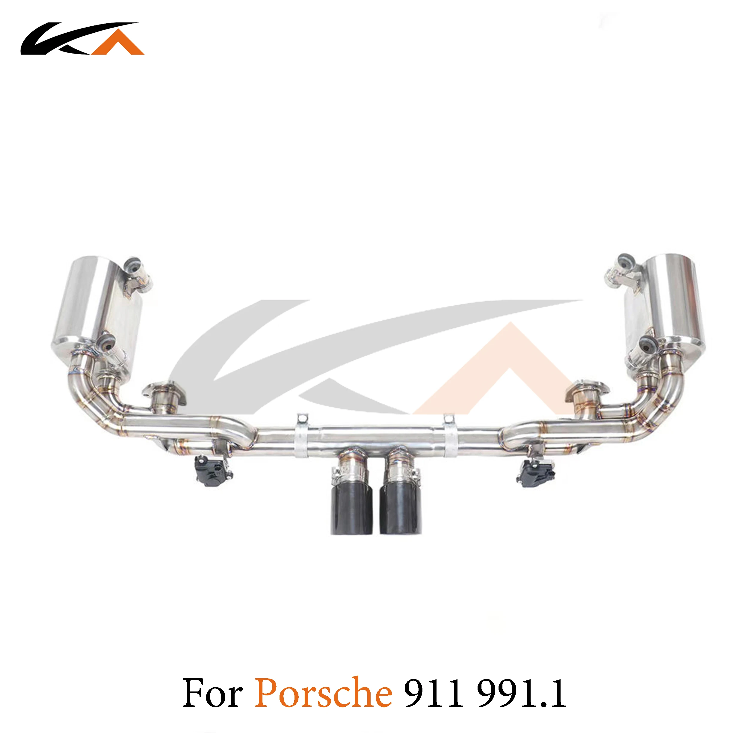 

KA Tuning exhaust system stainless catback for Porsche 911 991.1 rear section performance parts muffler valve car accessories