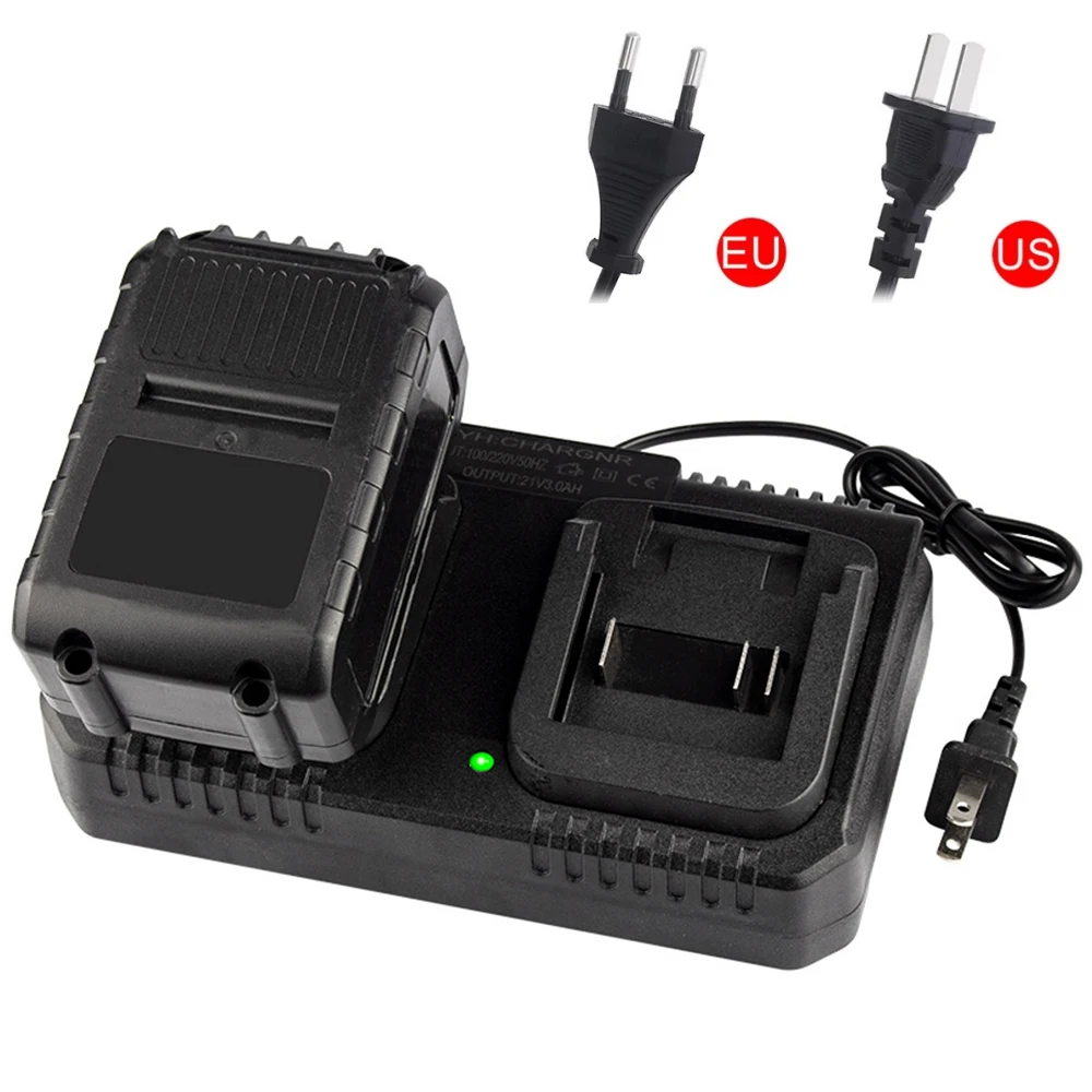 2 Slots Battery Charger US/EU Plug 3.0A 18V 21V MAX Li ion Battery Dual Fast Charger For Makita BL1415 BL1815 BL1830 BL1850