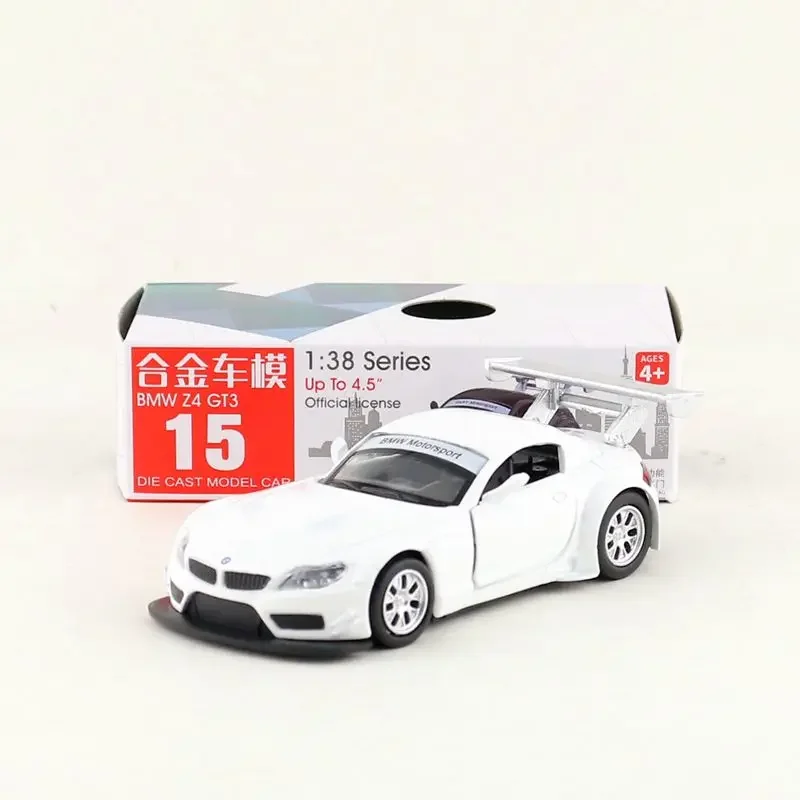 1:38 BMW Z4 GT3 Alloy pull-back vehicle model Diecast Metal Model Car Random color