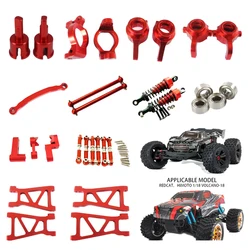 Rcgogofollow Himoto E18XBL E18 1/18 parti di aggiornamento in lega di alluminio per 1/18 elettrico fuoristrada Buggy Truck RC Car Spino Red