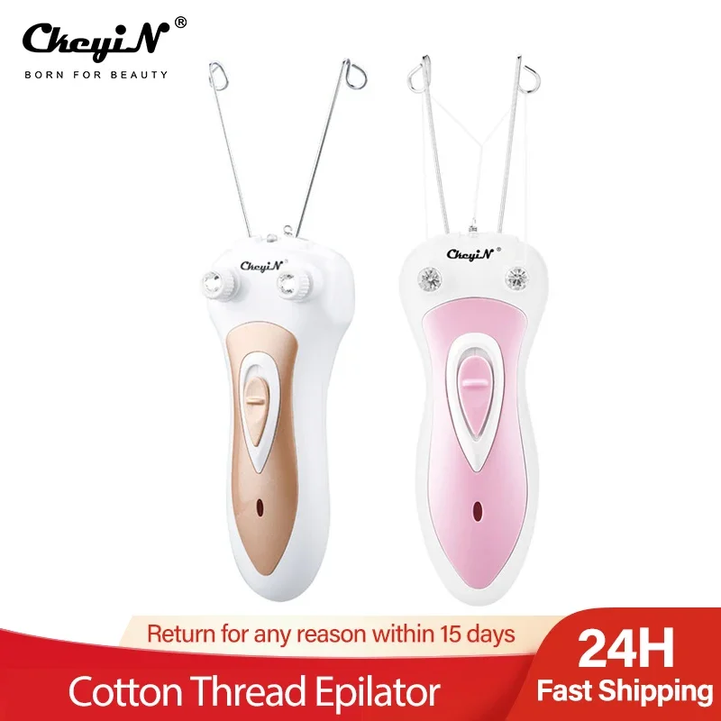 Electric Cotton Thread Epilator Lady Facial Hair Remover Rechargeable Pull Surface Device Painless Woman Depilation Defeatherer