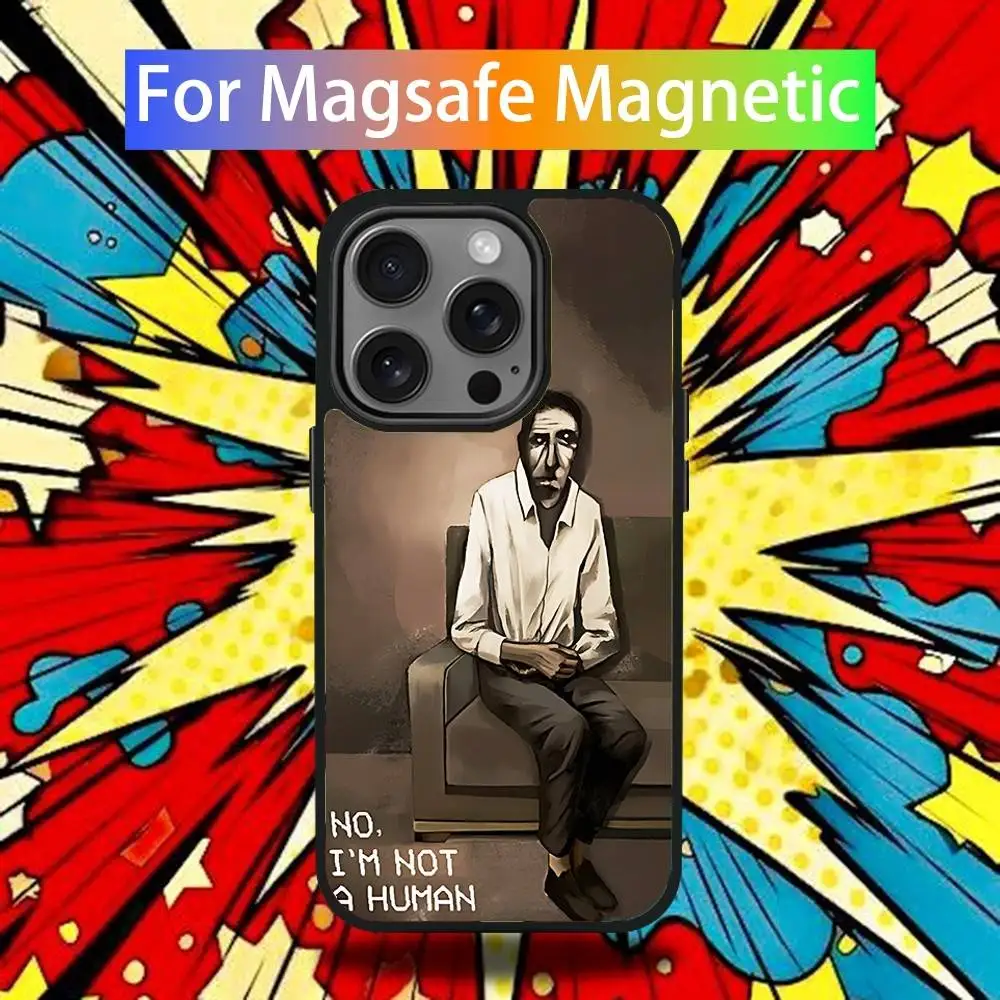 دخيل لا أنا لست حافظة هاتف بشري لهاتف آيفون 17,16,15,14,13,12,11,Pro,Max,Plus,Mini,SE4 شحن لاسلكي Magsafe مغناطيسي