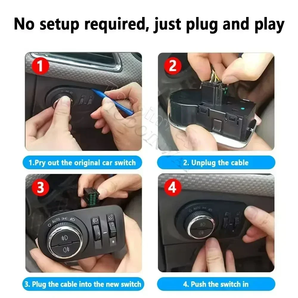 LED AUTO headlight sensor fog light switch module lamp beam control car for Chevrolet Cruze 2010 Aveo malibu MK8 MK9 accessories - view 6