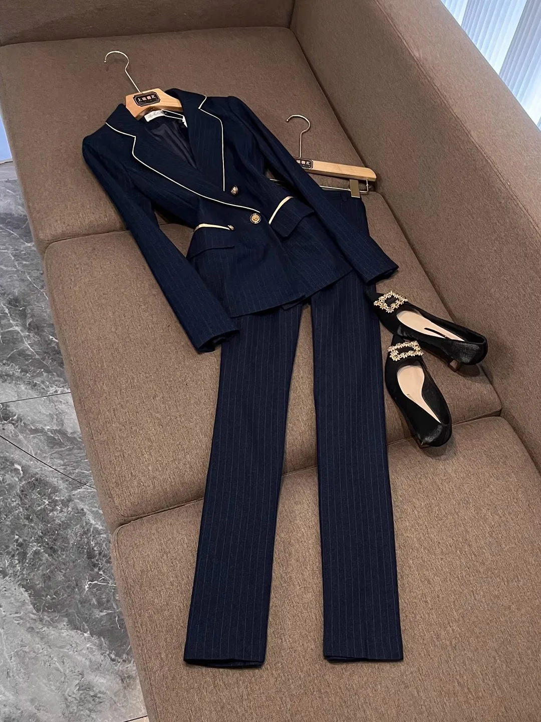 Ensemble de costume pour femmes, Ele Godd Sle, vêtements de cérémonie haut de gamme X23, vêtements professionnels, fabricant chinois, nouvelle collection 2025