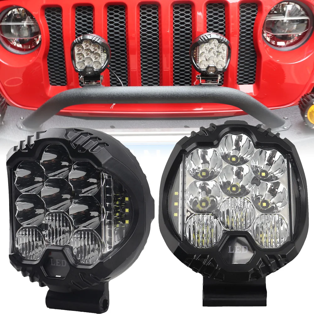 

5 Inch LED Work Light For Car Offroad 4x4 Driving Pod Lights Auto Spot Beam Headlight Fog Lamp For Jeep ATV SUV Truck Boat
