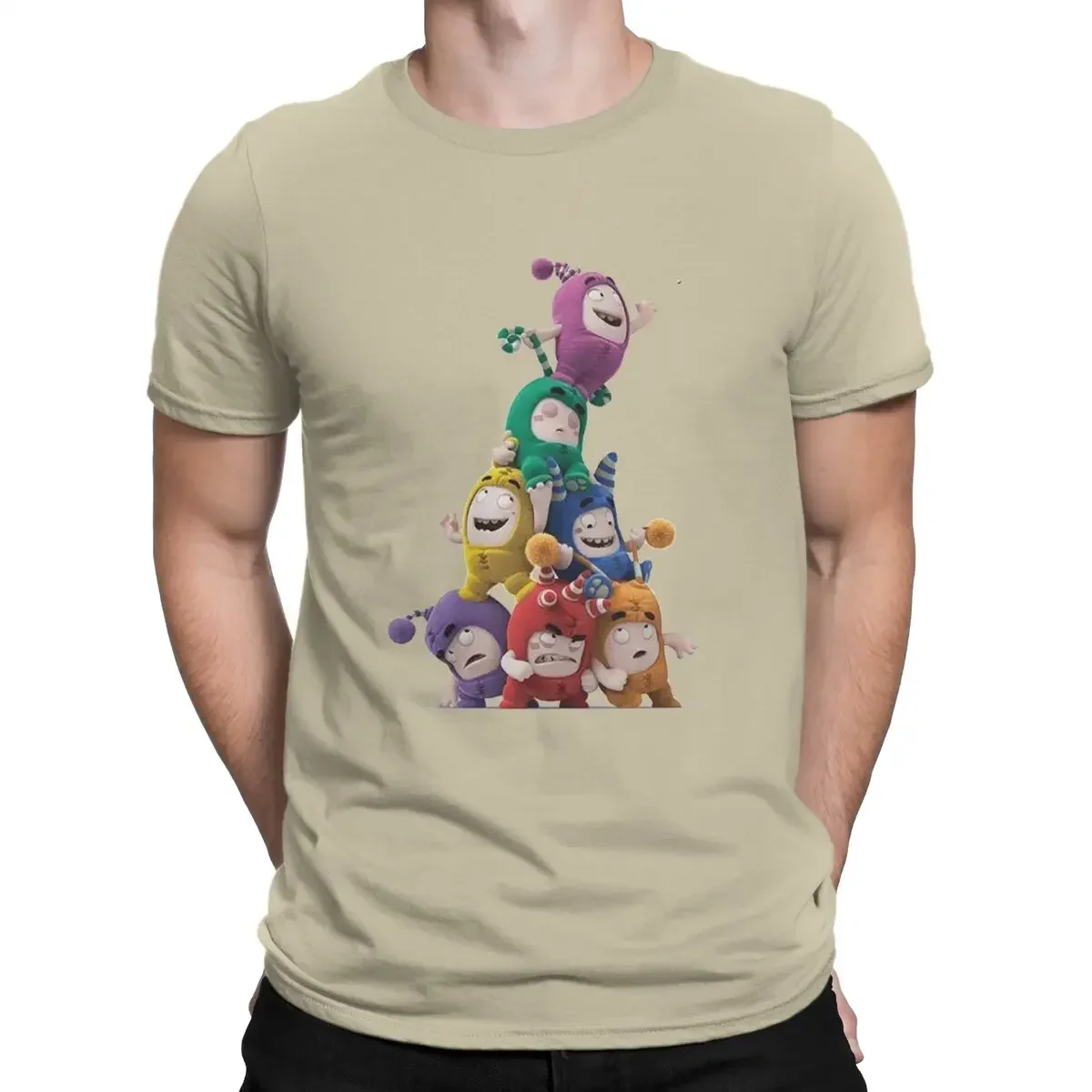Oddbods Amusing Reasonless Seven Different Lovable Characters Short Sleeve Tee Shirt Men Crewneck 100% Cotton T Shirts