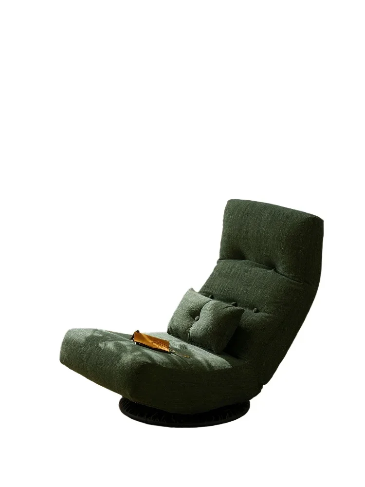 Lazy sofa tatami single folding removable and washable small apartment Japanese-style casual rotating small sofa chair
