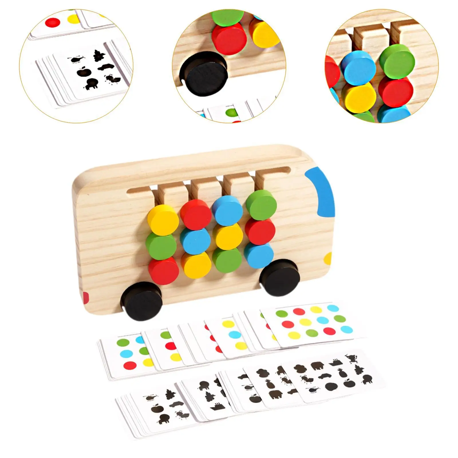 Montessori aprendizagem brinquedo crianças jogo de quebra-cabeça slide quebra-cabeça placa de cor memória xadrez forma cor classificação meninos crianças