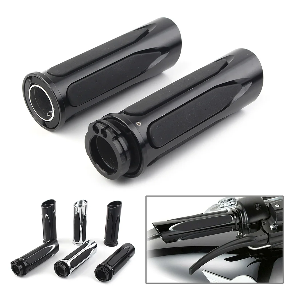 1Pair Motorbike Soft Touch Hand Grips For Harley-Davidson Touring Street Road Glide Electra Glide