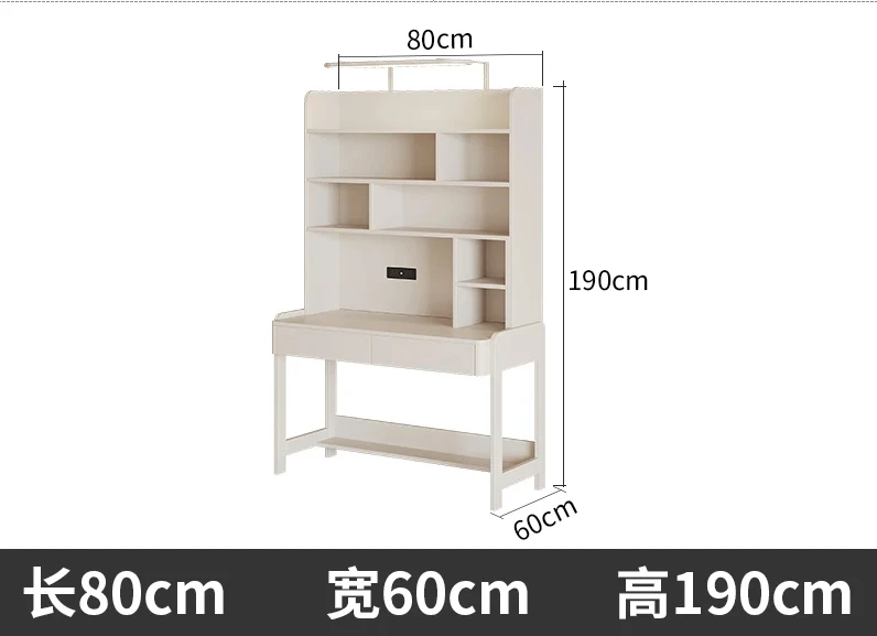 Sunshine table, children's learning table and chairs, solid wood liftable bookcase, integrated primary and secondary image 5