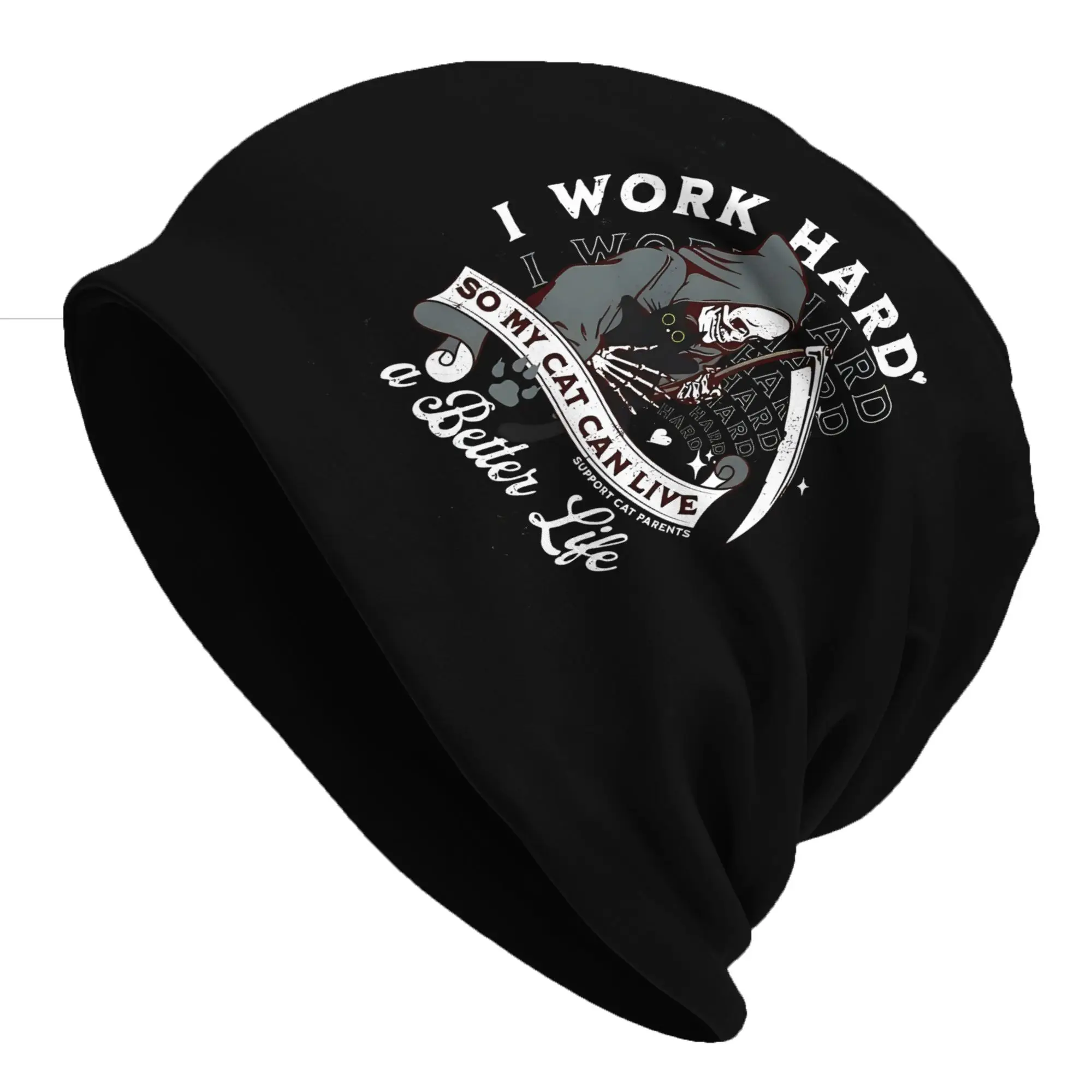 Autumn I Work Hard So My Can Can Live A Better Life Bonnet Homme Outdoor Thin Hat  Skullies Beanies Caps Men Women Novelty Hats