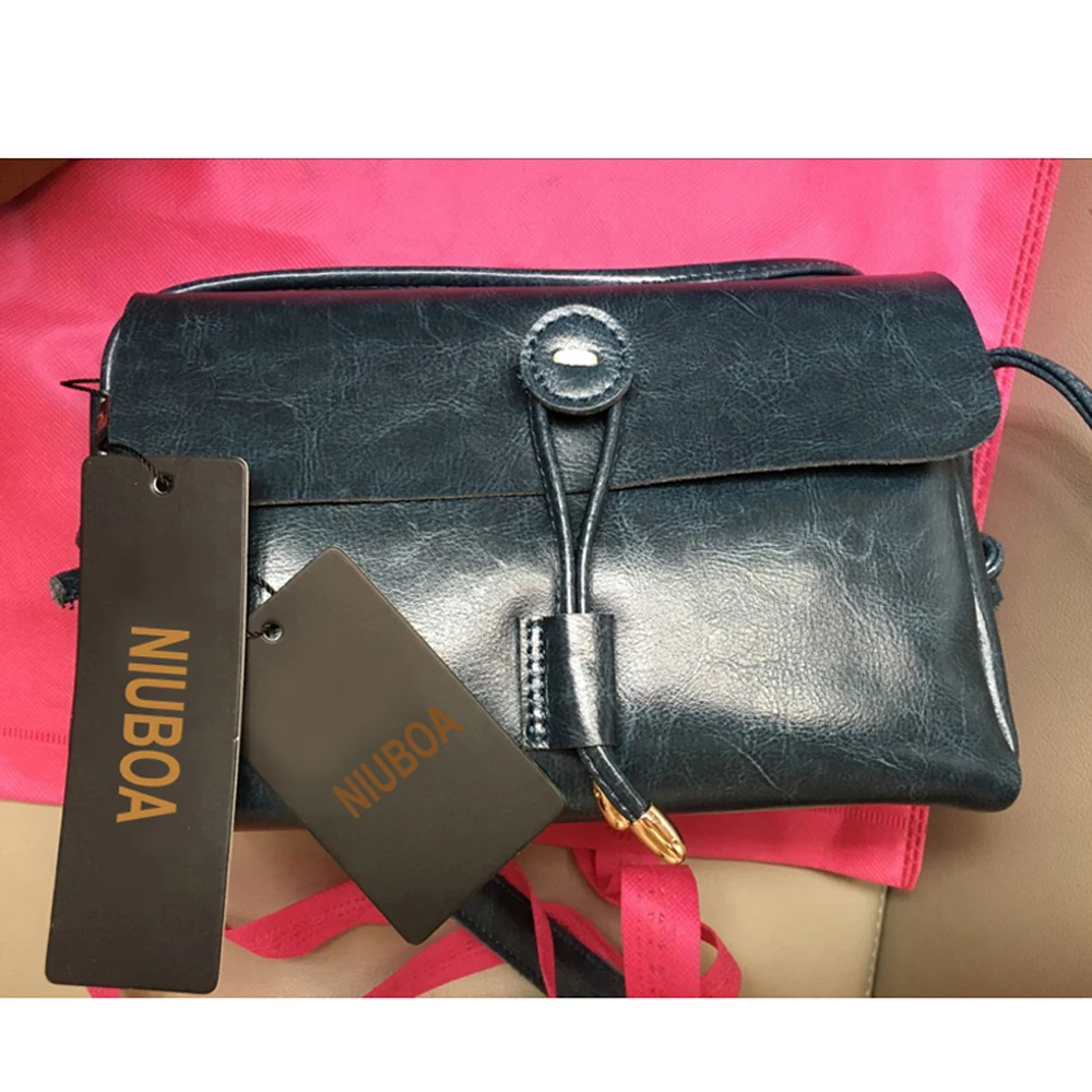 NIUBOA Brand Designer Genuine Leather Messenger Bags Customized leather bag